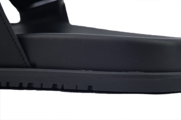 hermes_flat_slippers_black_1C5DCC3038211 Hermes Flat Slippers Black