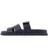 Hermes Flat Slippers Black Hermes Flat Slippers Black