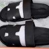 hermes_flat_slippers_black_1C5DCC31DDD1F Hermes Flat Slippers Black