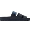 hermes_flat_slippers_black_blue_1C5DCB29A7515 Hermes Flat Slippers Black Blue