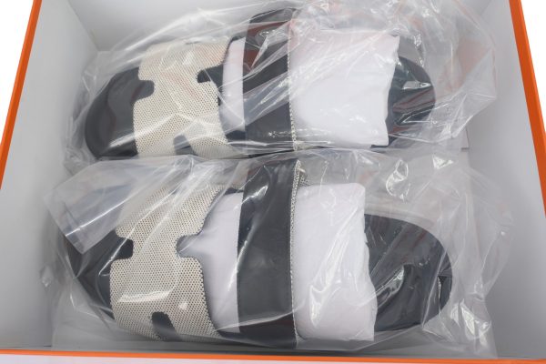 hermes_flat_slippers_dark_gray_1C5DCB885F913 Hermes Flat Slippers Dark Gray