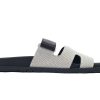 hermes_flat_slippers_dark_gray_1C5DCB8B62A16 Hermes Flat Slippers Dark Gray