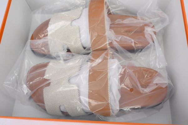 hermes_flat_slippers_grey_coffee_color_1C5DCB48E491A Hermes Flat Slippers Grey Coffee Color