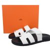 hermes_flat_slippers_white_1C5DCBEA13B13 Hermes Flat Slippers White