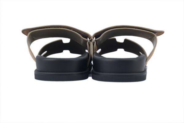 hermes_hermes_flat_flip_flops_khaki_1C5DCBAAE3716 Hermes flat flip flops Khaki