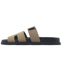 Hermes flat flip flops Khaki Hermes flat flip flops Khaki