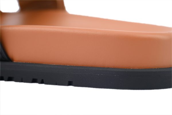 hermes_khaki_black_flip_flops_1C5DCABBA9E18 Hermes Khaki Black flip flops