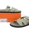 Hermes Khaki flip flops