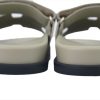 Hermes Khaki flip flops