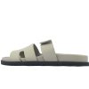 Hermes Khaki flip flops