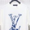 High Quality Batch Louis Vuitton LV Ski Series Jacquard Logo Knitted Short Sleeve T-Shirt