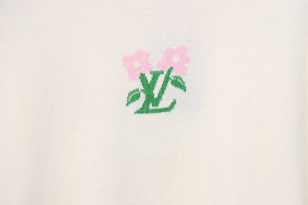 High Quality Batch Louis Vuitton LV Tyler co-branded floral jacquard knitted short-sleeved T-shirt