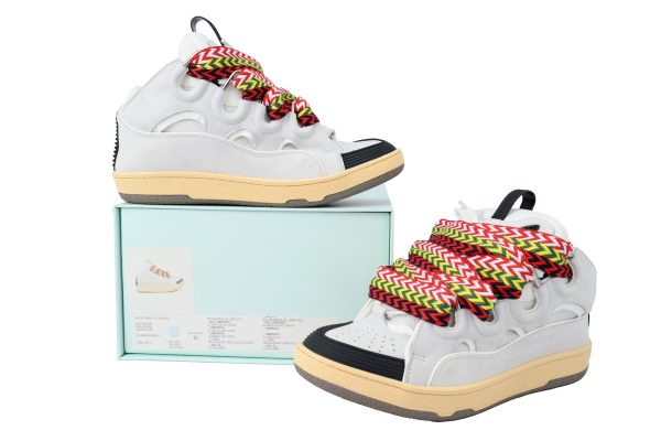 lanvin_curb_leather_sneaker_white_black_1CAAA36484512 Lanvin Curb Leather Sneaker White Black