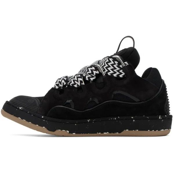 Lanvin Curb Sneaker Black Brown Lanvin Curb Sneaker Black Brown