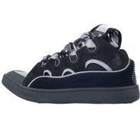 Lanvin Curb Sneaker Black Grey FM-SKRK11-REFL-P2210