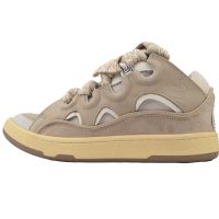 Lanvin Wmns Curb Sneakers White Brown Lanvin Wmns Curb Sneakers White Brown