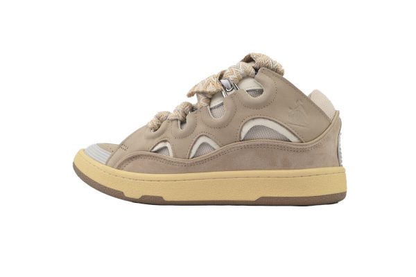 Lanvin Wmns Curb Sneakers White Brown Lanvin Wmns Curb Sneakers White Brown