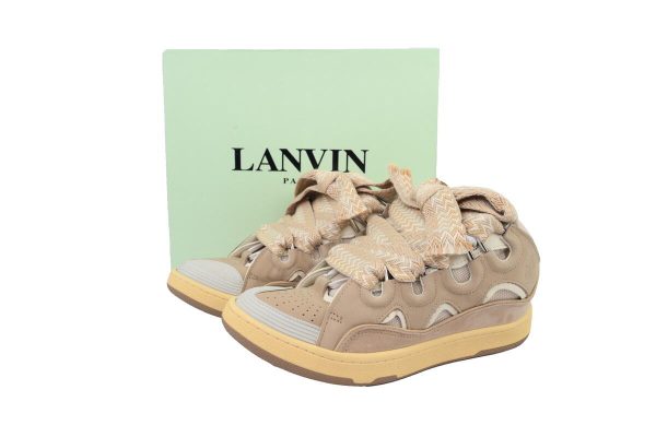 lanvin_white_brown_1CC8B05DDD911 Lanvin Wmns Curb Sneakers White Brown