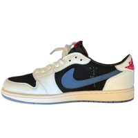 LJR Batch Travis Scott x Air Jordan 1 Low White black blue LJR Batch Travis Scott x Air Jordan 1 Low White black blue
