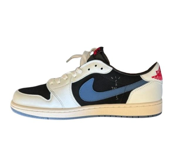 LJR Batch Travis Scott x Air Jordan 1 Low White black blue LJR Batch Travis Scott x Air Jordan 1 Low White black blue