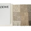 loewe_wool_fringed_scarf_brown_1D186CFEBA211 Loewe wool fringed scarf brown
