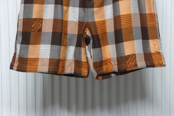 louis_vuitton_checkerboard_embroidered_lettering_shorts_1C4044E00901B Louis Vuitton Checkerboard Embroidered Lettering Shorts