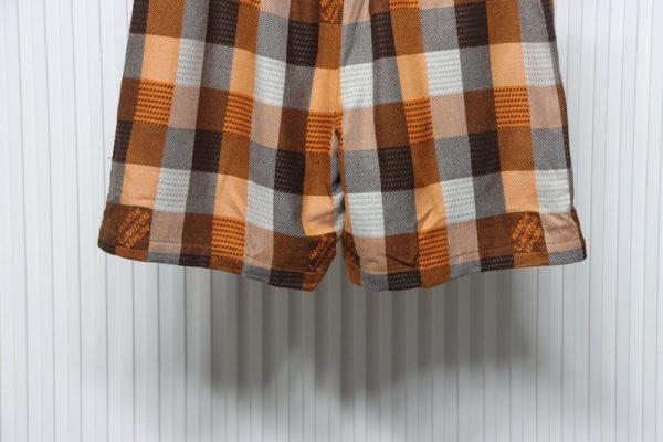 louis_vuitton_checkerboard_embroidered_lettering_shorts_1C4044E024314 Louis Vuitton Checkerboard Embroidered Lettering Shorts