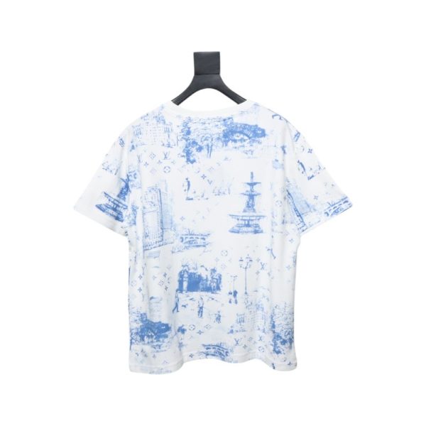 louis_vuitton_dog_walking_print_short_sleeve_1C4045A501617 Louis Vuitton Dog Walking Print Short Sleeve