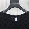 louis_vuitton_jacquard_flocked_t_shirt_black_1C404650AC919 Louis Vuitton Jacquard Flocked T-Shirt Black