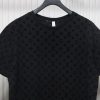 louis_vuitton_jacquard_flocked_t_shirt_black_1C4046510F019 Louis Vuitton Jacquard Flocked T-Shirt Black