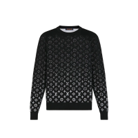 Louis Vuitton Lvse Monogram Degrade Crewneck Black Louis Vuitton Lvse Monogram Degrade Crewneck Black