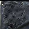 louis_vuitton_monogram_detail_carpenter_denim_pants_black_1C5359C0E8E1D Louis Vuitton Monogram Detail Carpenter Denim Pants Black