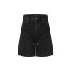 Louis V* Monogram Workwear Denim Shorts Black