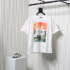 Louis Vuitton Rooftop Sunset Rhinestone Short Sleeve T-shirt