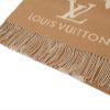 louis_vuitton_suede_tassel_scarf_brown_and_white_1D1871D626C1B Louis Vuitton suede tassel scarf brown and white