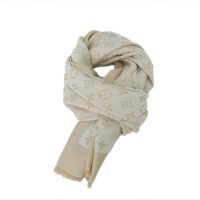 Louis Vuitton Suede Tassel Scarf Khaki Louis Vuitton Suede Tassel Scarf Khaki