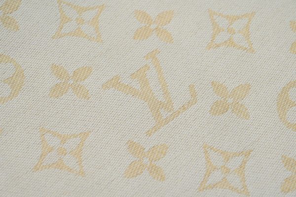 Louis Vuitton Suede Tassel Scarf Khaki