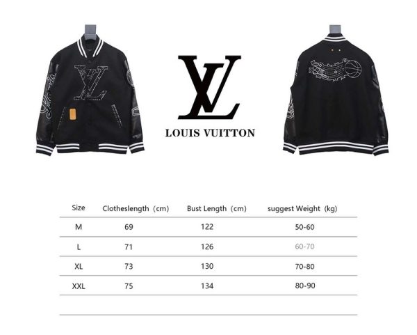 Louis Vuitton x NBA Leather Basketball Jacket Black
