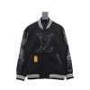 Louis Vuitton x NBA Leather Basketball Jacket Black