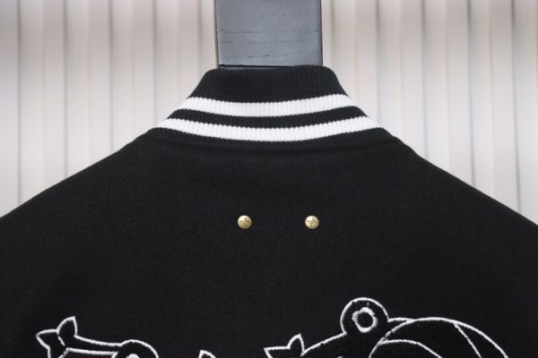 Louis Vuitton x NBA Leather Basketball Jacket Black