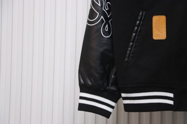 Louis Vuitton x NBA Leather Basketball Jacket Black