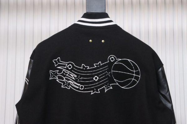Louis Vuitton x NBA Leather Basketball Jacket Black