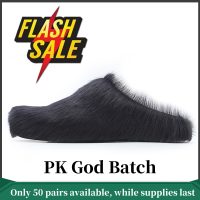 Marni Long hair Calfskin Fussbett Sabot Black SBMR000600P412200N99 Marni Long hair Calfskin Fussbett Sabot Black SBMR000600P412200N99