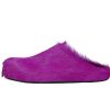Marni Long hair Calfskin Fussbett Sabot Fuchsia SBMR000600P412200C58 Marni Long hair Calfskin Fussbett Sabot Fuchsia SBMR000600P412200C58