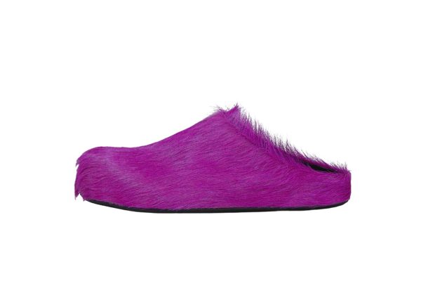 Marni Long hair Calfskin Fussbett Sabot Fuchsia SBMR000600P412200C58 Marni Long hair Calfskin Fussbett Sabot Fuchsia SBMR000600P412200C58