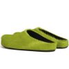 Marni Long hair Calfskin Fussbett Sabot Green SBMR000600P412200V07