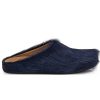 Marni Long hair Calfskin Fussbett Sabot Navy SBMR000600P412200B84