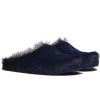 Marni Long hair Calfskin Fussbett Sabot Navy SBMR000600P412200B84