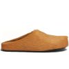 Marni Long hair Calfskin Fussbett Sabot Orange SBMR000600P412200R09