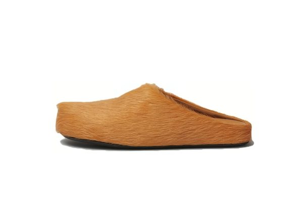 Marni Long hair Calfskin Fussbett Sabot Orange SBMR000600P412200R09